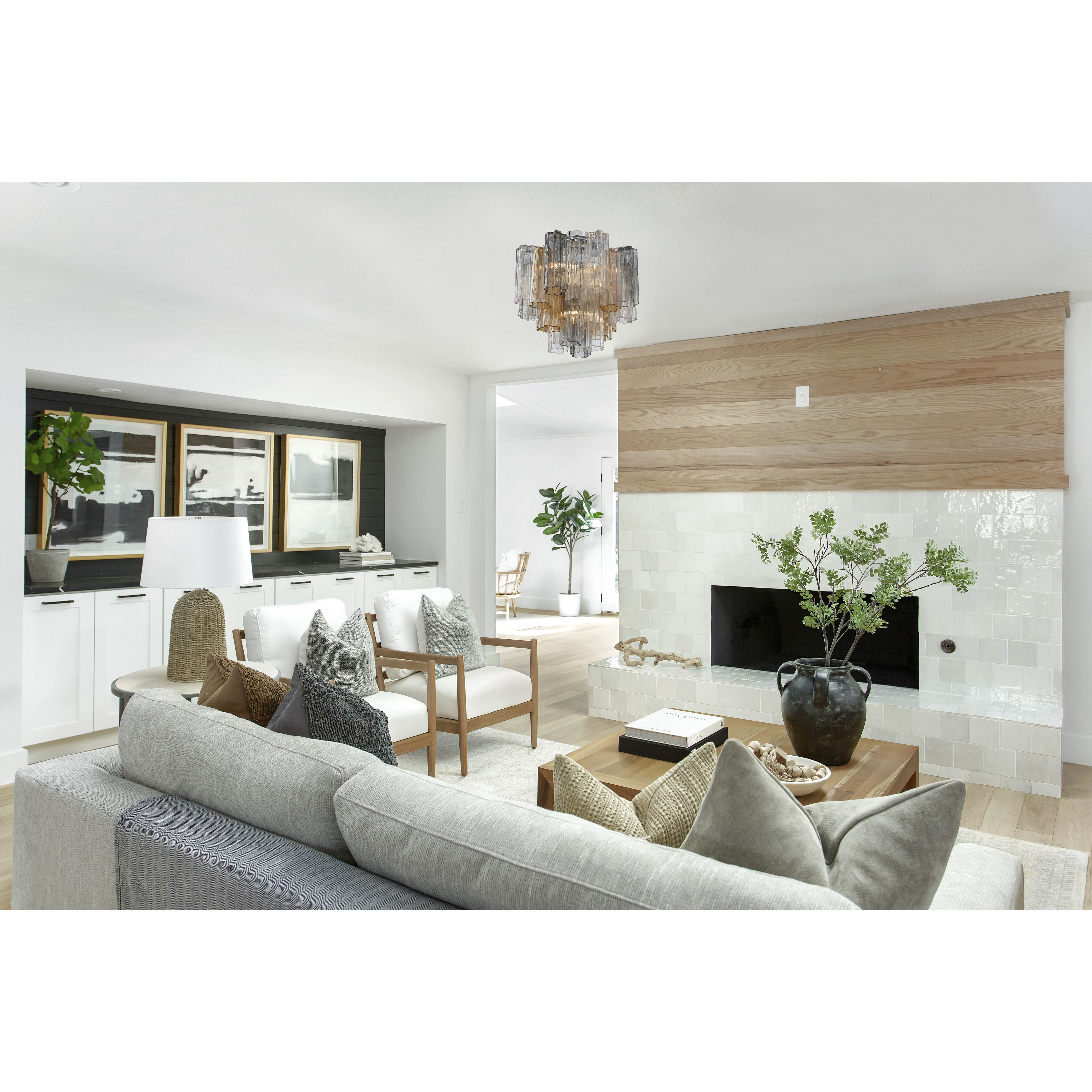 Addis 4 Light 17.75 inch Polished Chrome Semi Flush Ceiling Light in Autumn