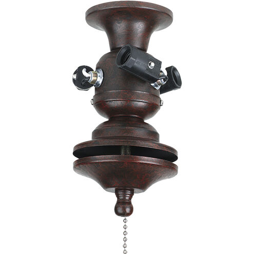 Samuel 3 Light Incandescent Rust Bowl Fitter in 220 Volts