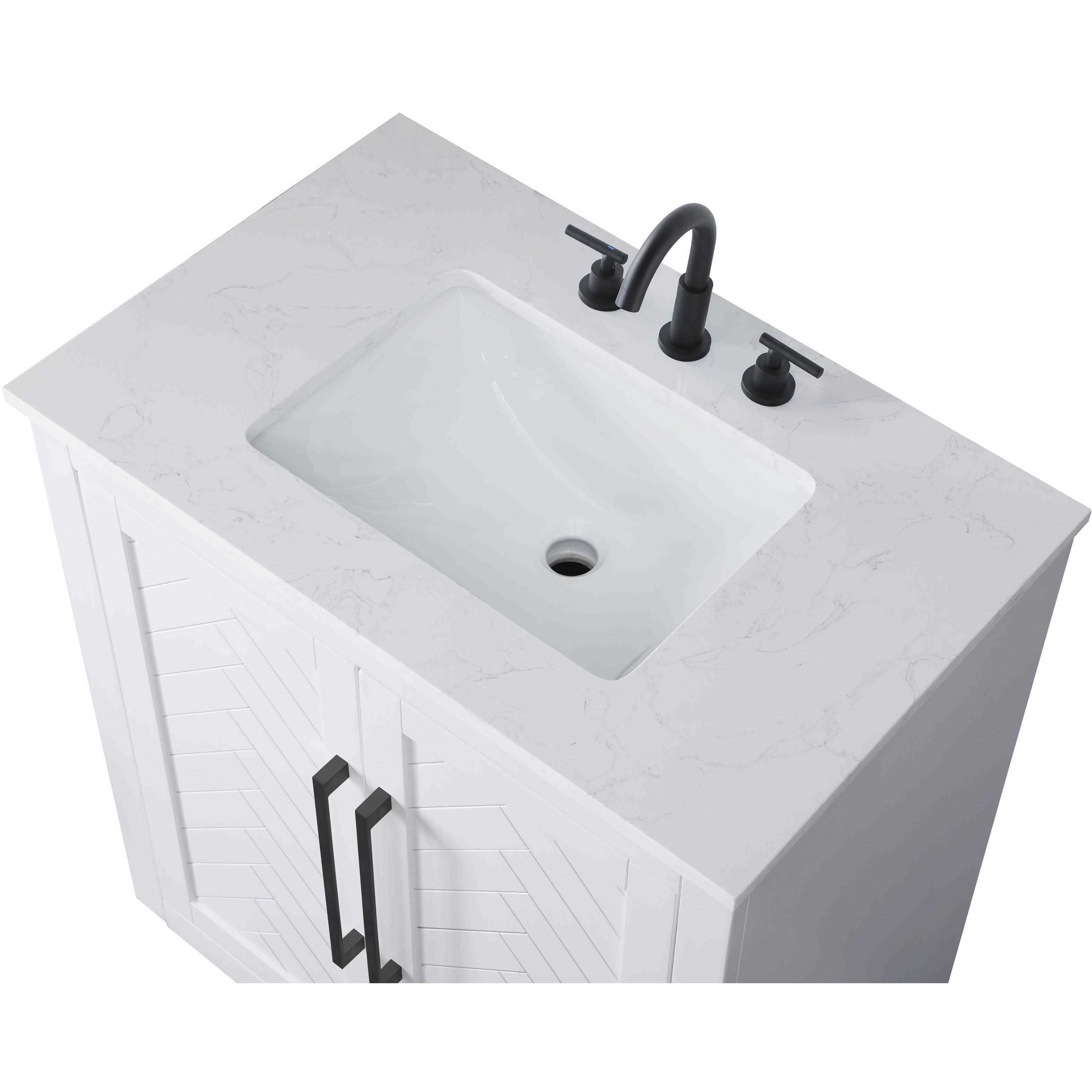 Chase 30 X 34 inch White Bathroom Vanity Cabinet
