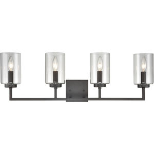 West End 4 Light 30 inch Oil Rubbed Bronze Vanity Light Wall Light