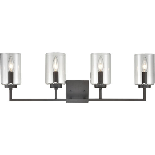 West End 4 Light 29.75 inch Oil Rubbed Bronze Vanity Light Wall Light