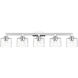 Bernardino 5 Light 44 inch Polished Chrome Vanity Wall Sconce Wall Light