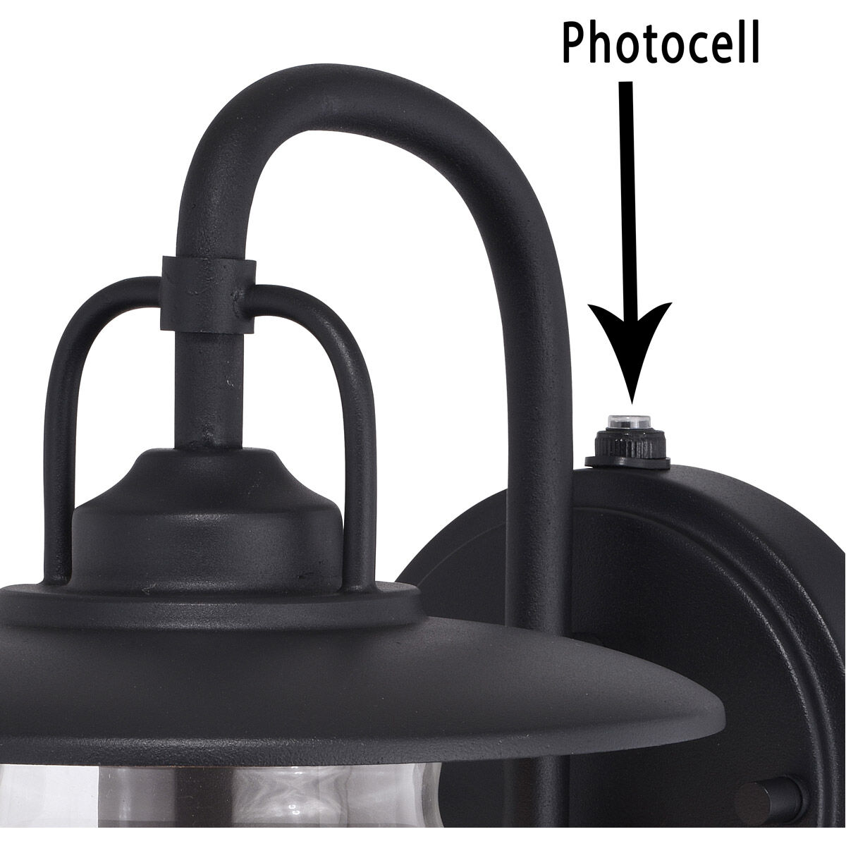 Glenn 1 Light 10 inch Textured Black Outdoor Wall