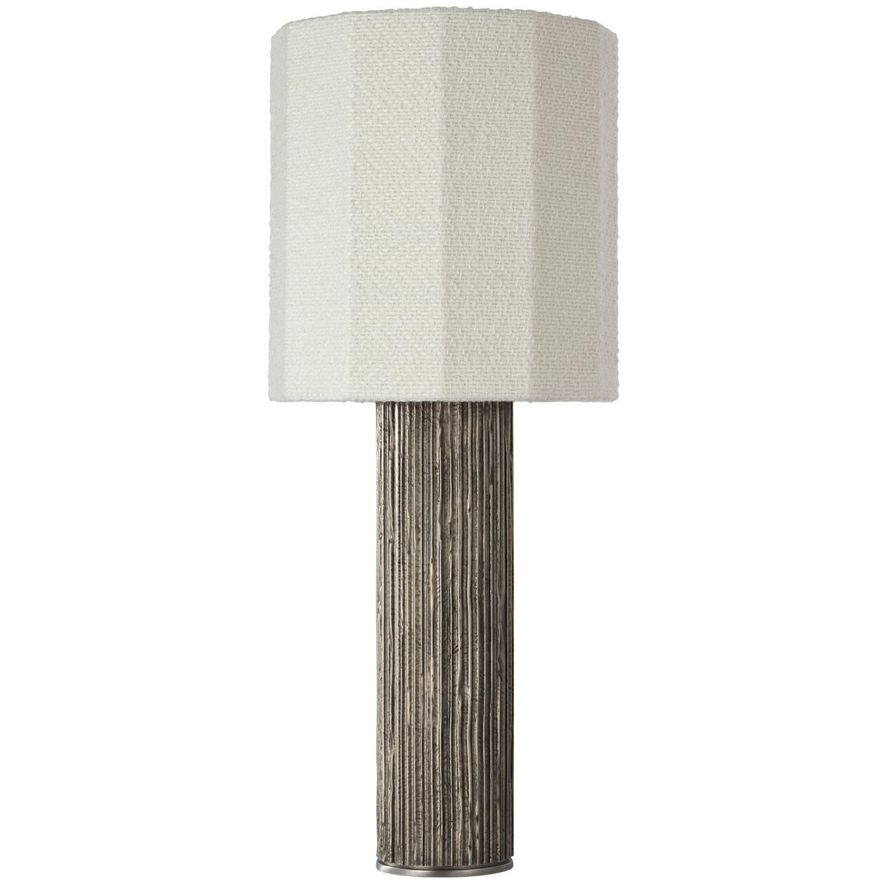 Anne-Marie Barton Fumar 29 inch 15.00 watt Ridged Graphite Table Lamp Portable Light