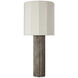 Anne-Marie Barton Fumar 29 inch 15.00 watt Ridged Graphite Table Lamp Portable Light