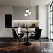 Hepburn 3 Light 12.75 inch Matte Black Round Cluster Pendant Ceiling Light, Large