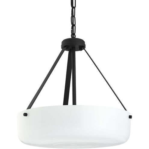 Lieon 3 Light 15.75 inch Black Convertible Pendant Ceiling Light