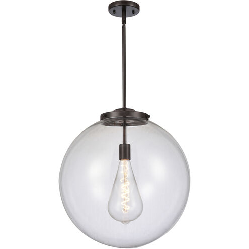 Franklin Restoration Beacon 1 Light 18 inch Oil Rubbed Bronze Pendant Ceiling Light in Incandescent, Clear