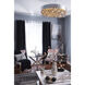 Mystic LED 24 inch Polished Chrome Single Pendant Ceiling Light in Mirror Smoke