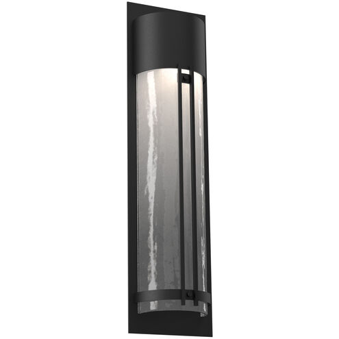 Outdoor Round Motif 1 Light 26 inch Statuary Bronze Outdoor Sconce in GU10 Halogen, Frosted Granite, Medium Round