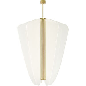 Sean Lavin Nyra LED 42.2 inch Plated Brass Chandelier Ceiling Light, Integrated LED