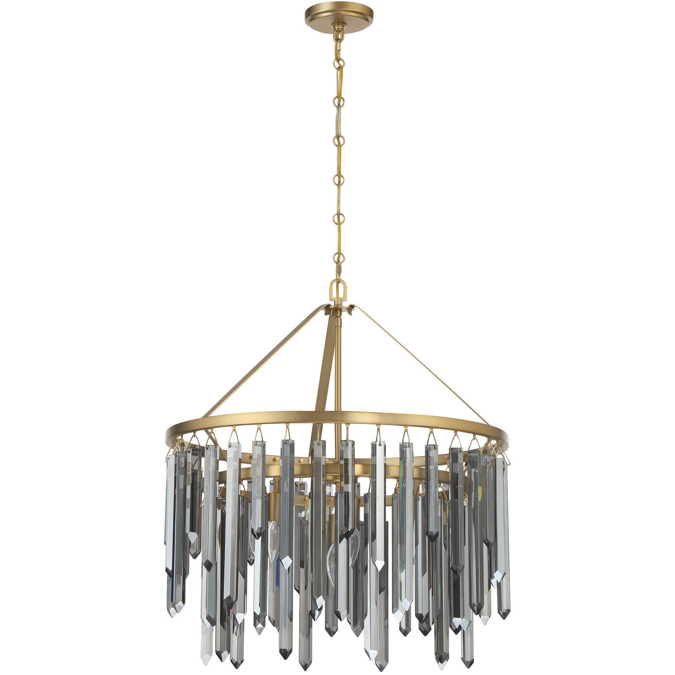Gemma 7 Light 24 inch Modern Gold Chandelier Ceiling Light
