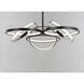 Gyro II LED 26 inch Black and Polished Chrome Single Pendant Ceiling Light