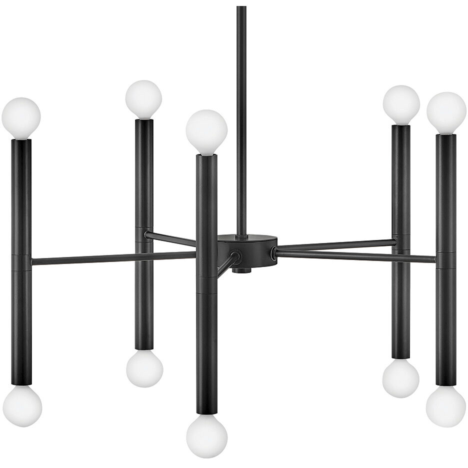 Millie LED 24 inch Black Chandelier Ceiling Light
