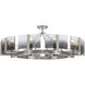 Aenon 10 Light 36 inch Pewter Semi-Flush Mount Ceiling Light