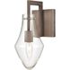 Culmination 1 Light 7 inch Weathered Zinc Vanity Light Wall Light