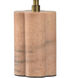 Amabel 13 inch 15 watt Pink Marble Table Lamp Portable Light