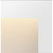 Taper 12v 2.50 watt Satin White Landscape Deck Sconce, Horizontal