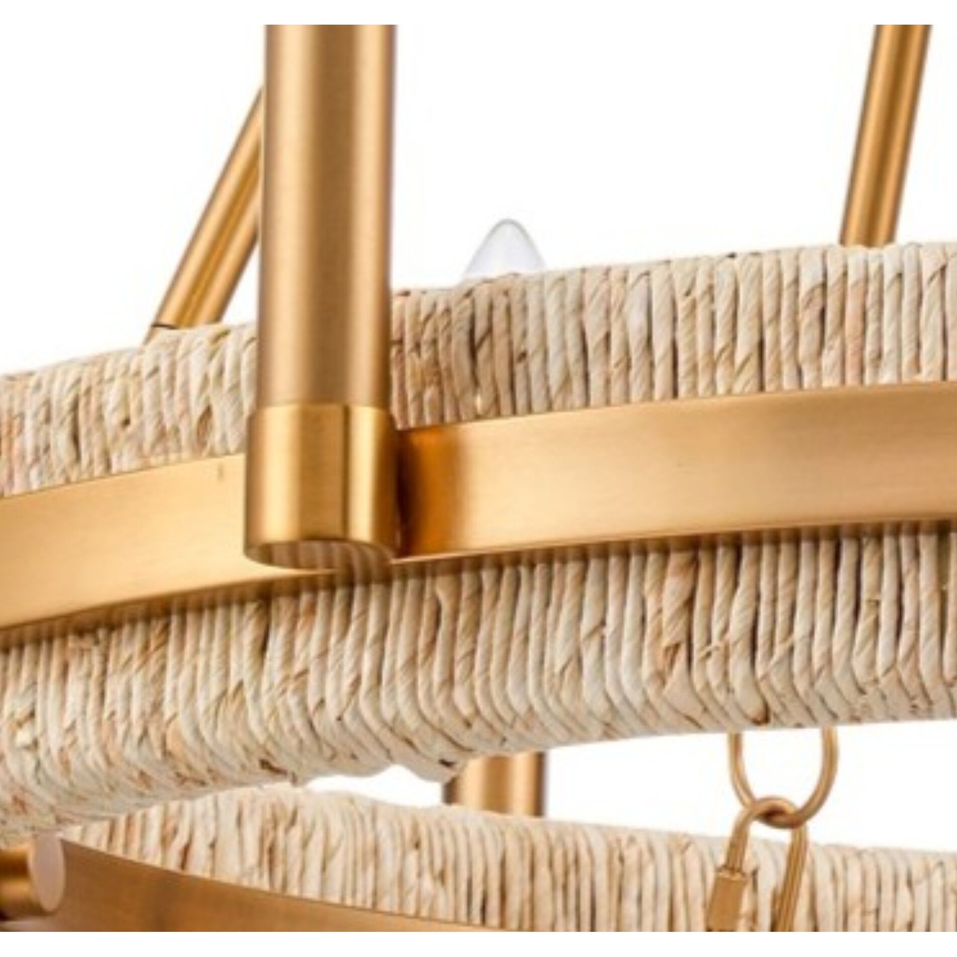 Copa 10 Light 41 inch Natural Brass Chandelier Ceiling Light