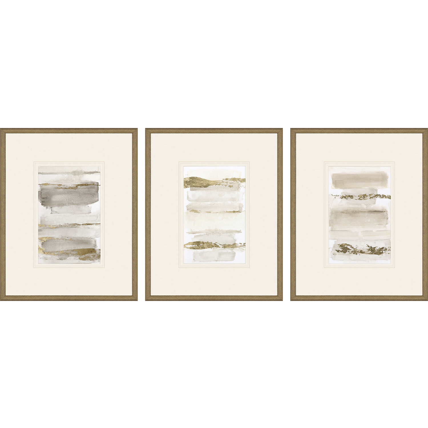 La Torre Metallic and Neutral and Yellow Framed Art, The Studio