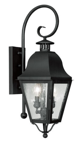 Amwell 2 Light 25 inch Black Outdoor Wall Lantern