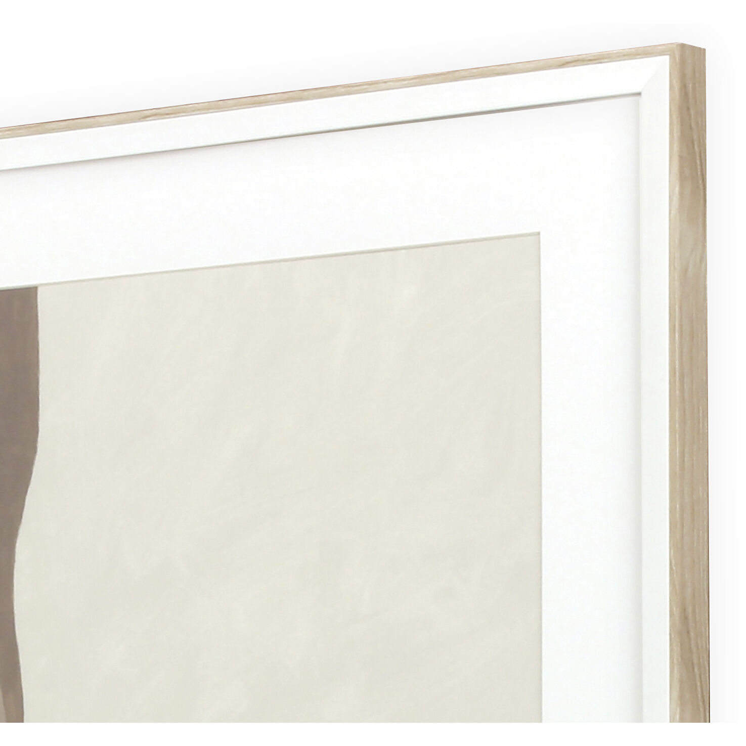 Dive / Plunge Blue and Beige and Brown and Neutral Framed Art