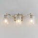Rigata 3 Light 22.75 inch Satin Champagne Bath Vanity Wall Light