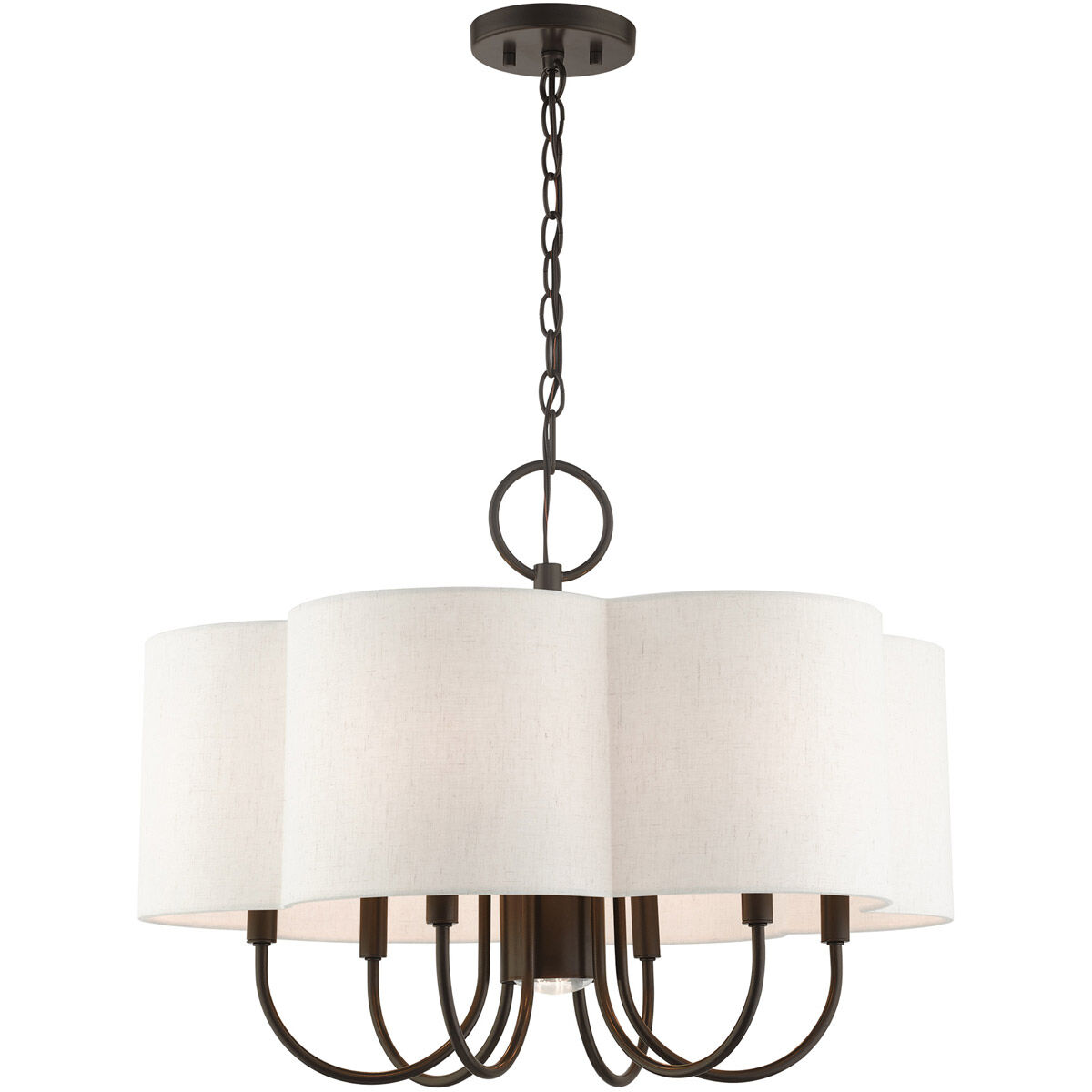 Solstice 7 Light 24 inch English Bronze Chandelier Ceiling Light