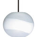 Luna 1 Light Black Stem Pendant Ceiling Light