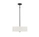 Modern 3 Light 18 inch Matte Black Pendant Ceiling Light