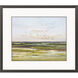Overhead Green and Blue and Rust Framed Art