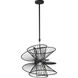 Zeta LED 20 inch Black Suspension Pendant Ceiling Light
