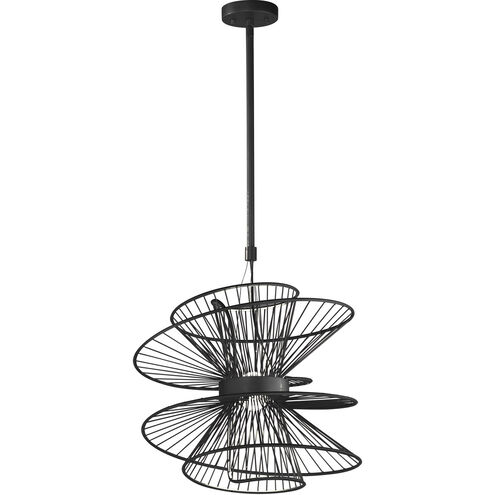 Zeta LED 20 inch Black Suspension Pendant Ceiling Light