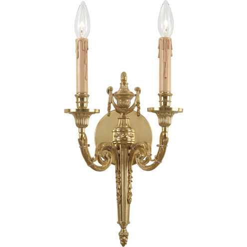 Jonathan 2 Light 9.75 inch French Gold Wall Sconce Wall Light