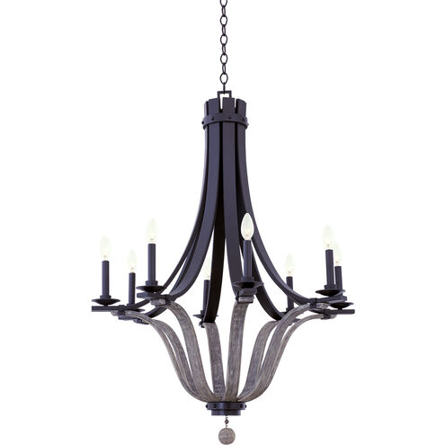 Lansing 8 Light 32 inch Satin Bronze Chandelier Ceiling Light