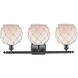Ballston Farmhouse Rope LED 26 inch Matte Black Bath Vanity Light Wall Light in White Glass with White Rope, Ballston