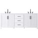 Alina 84 X 34 inch White Bathroom Vanity Cabinet