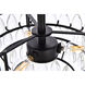 Mila 3 Light 14 inch Black Flush Mount Ceiling Light
