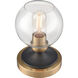 Boudreaux 8 inch 60.00 watt Aged Brass with Matte Black Desk Lamp Portable Light