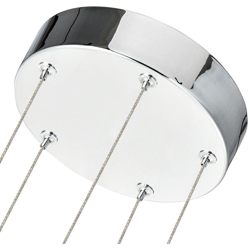 Artisan Collection/SIENNA Series 5 Light 9.5 inch Polished Chrome Pendant/Chandelier Ceiling Light