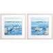 Waterside Collection Blue Framed Art