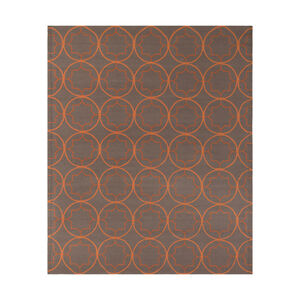 Rain 120 X 96 inch Orange and Brown Outdoor Area Rug, Polypropylene