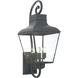 Dumont 4 Light 38.75 inch Graphite Outdoor Sconce