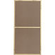 Monet 36 X 18 inch Brass Wall Mirror