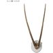 Gazelle Horns Brown with Cream Dimensional Wall Art in Brown and Cream