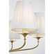 Amber Lewis Knox LED 32 inch Hand-Rubbed Antique Brass Chandelier Ceiling Light