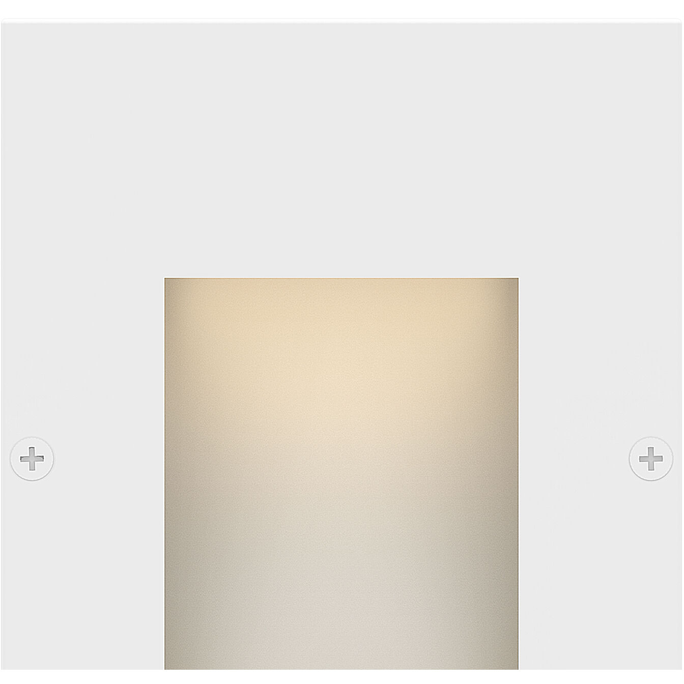 Taper 12v 1.20 watt Satin White Landscape Step Light, Vertical