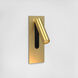 Fuse 4.02 inch Matte Gold Interior Reading Light Wall Light