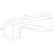 Soma White Outdoor Bench