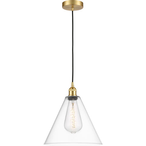 Berkshire 1 Light 12 inch Satin Gold Mini Pendant Ceiling Light